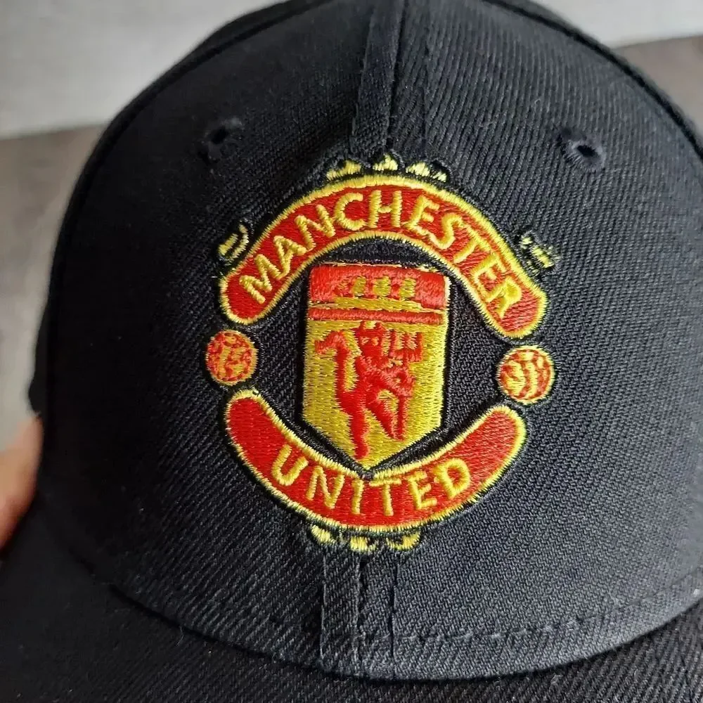 Youth New Era Black Manchester United 9FORTY Adjustable Hat